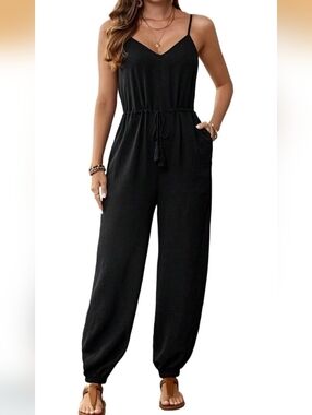 Women’s Black Wide-Leg Jumpsuit